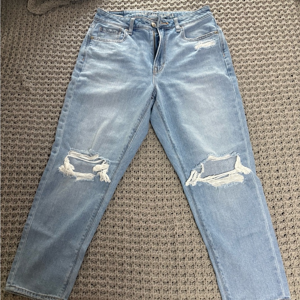 American Eagle Outfitters Light Blue Boyfriend Jeans size 4 Short